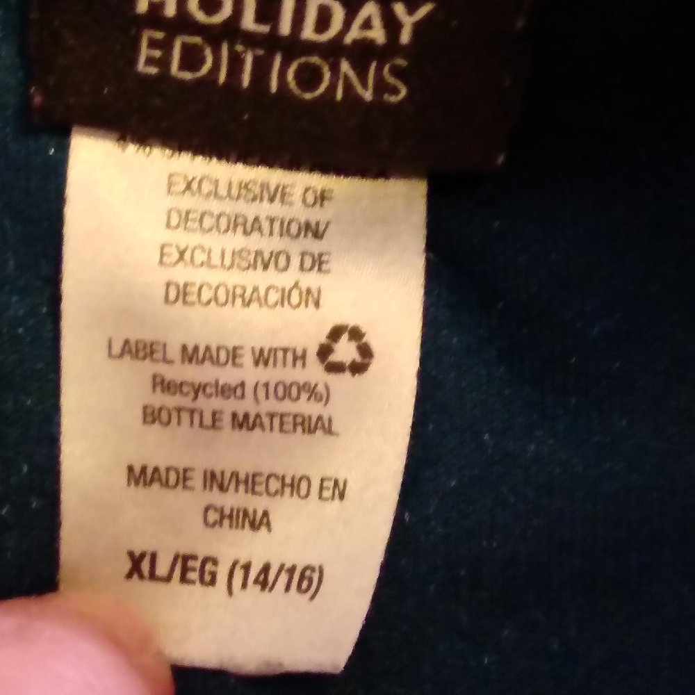 BLUE VELOUR DRESS - Picture 6 of 7